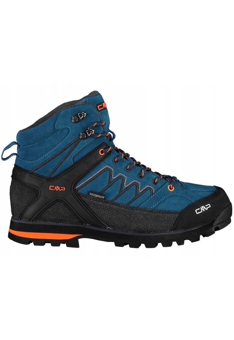 CMP Bocanci trekking barbati Piele naturala - Albastru/Negru - Bleumarin