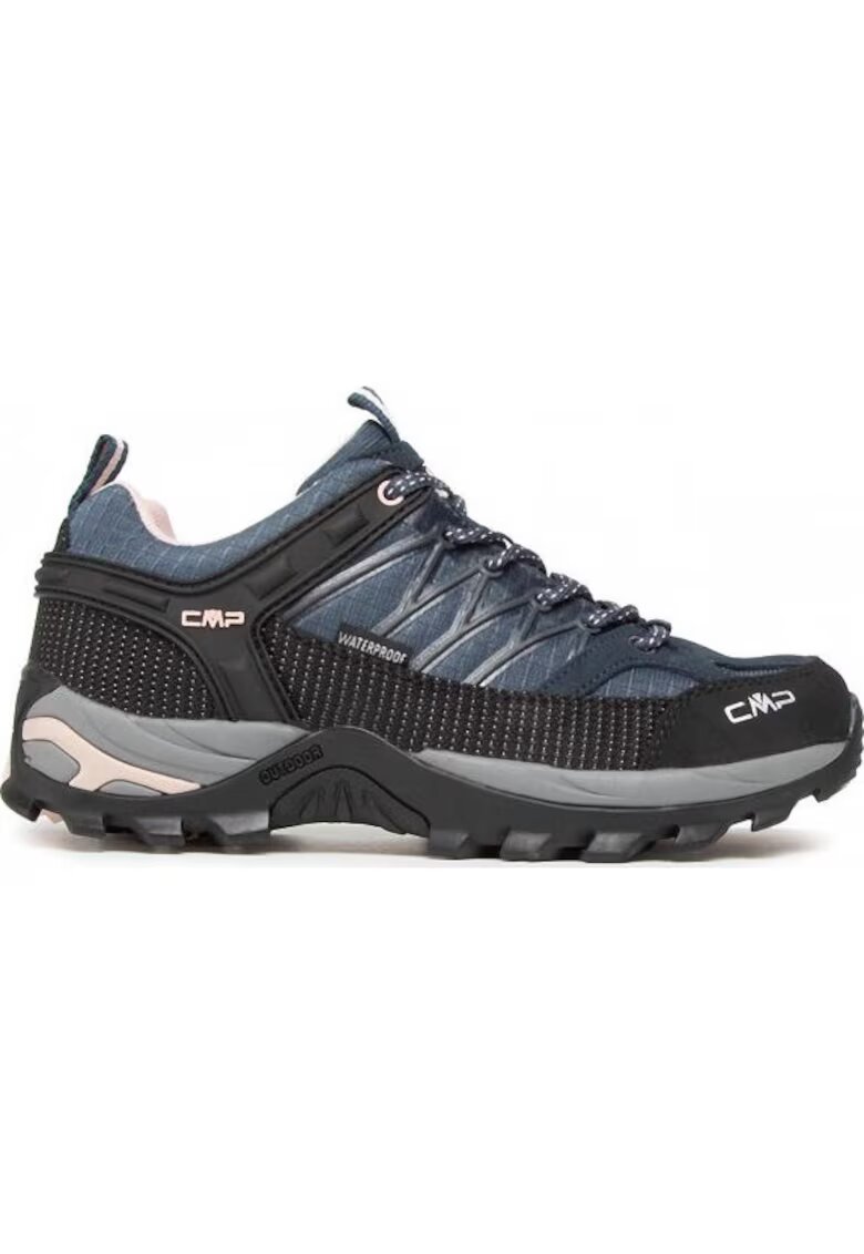 CMP Ghete de trekking pentru femei - Piele naturala/Textil - Gri/Roz -