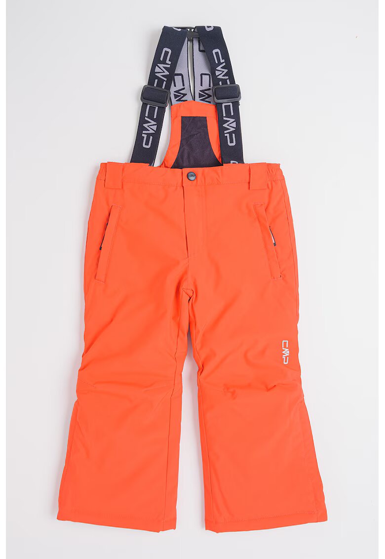 CMP Pantaloni cu bretele detasabile pentru ski - Portocaliu mandarina