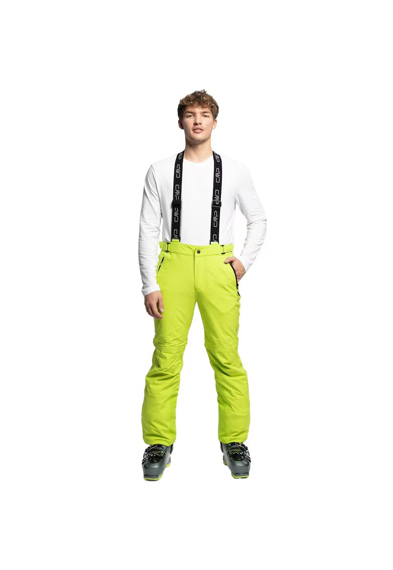CMP Pantaloni de schi pentru barbati - Poliester/Elastan - Verde - Verde