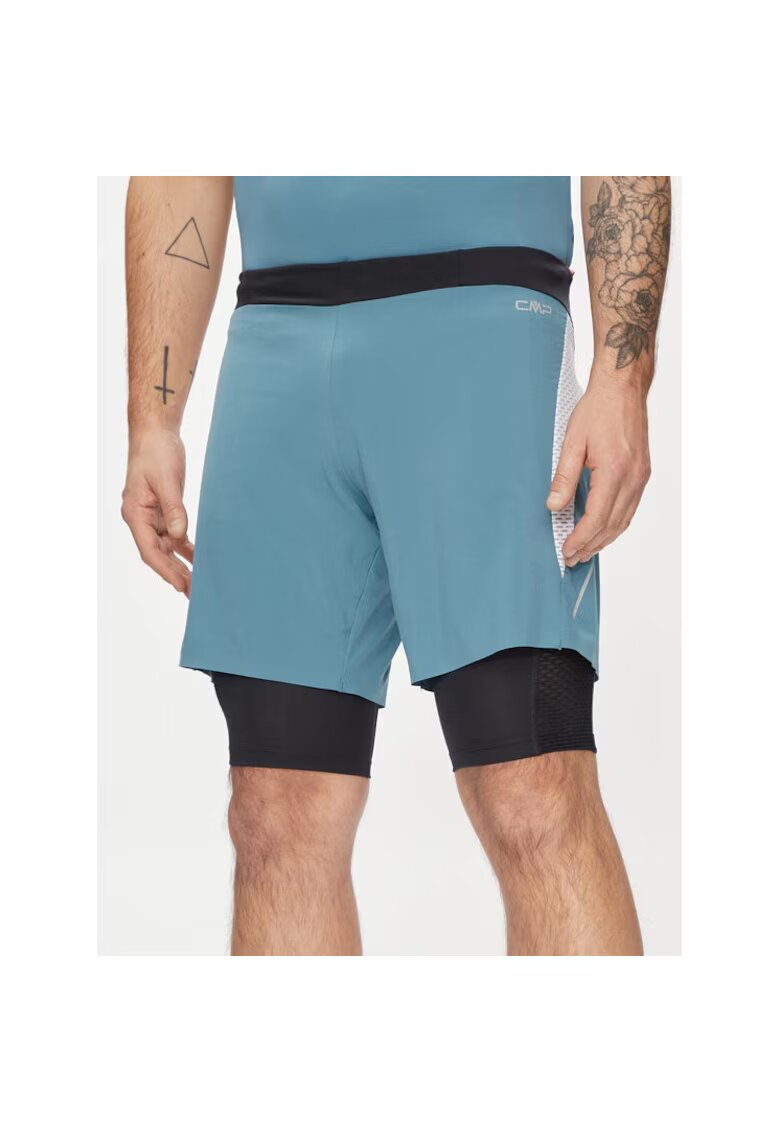 CMP Pantaloni scurti sport barbati - 441968 - Albastru - Poliester