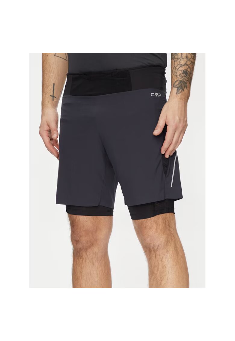 CMP Pantaloni scurti sport barbati - 441975 - Gri - Poliester