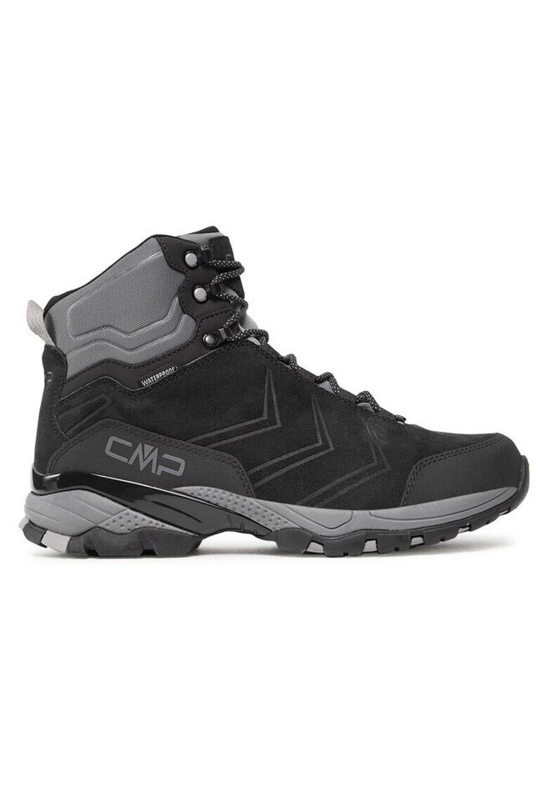 CMP Pantofi sport barbati 303047528 - Piele intoarsa/Textil - Negru - Negru