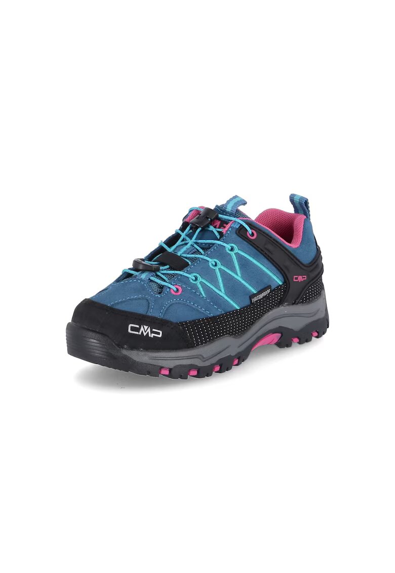 CMP Pantofi sport de trekking Kids Rigel Piele intoarsa Albastru - Albastru