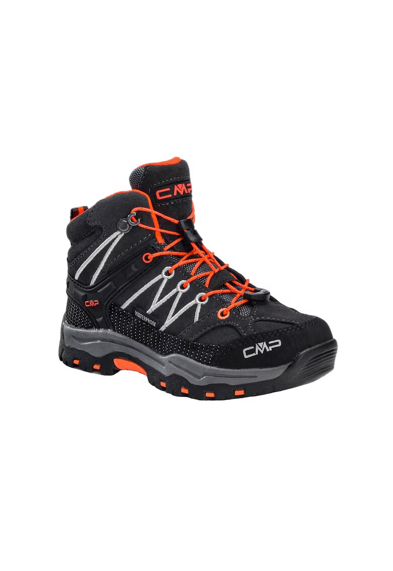 CMP Pantofi trekking pentru copii - Impermeabil - Negru/Portocaliu