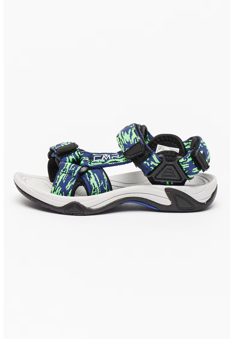 CMP Sandale cu inchidere velcro pentru drumetii Hamal - Verde/Bleumarin