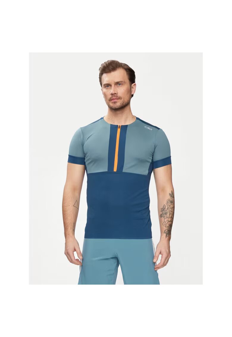 CMP Tricou sport barbati - 442408 - Albastru - Poliester