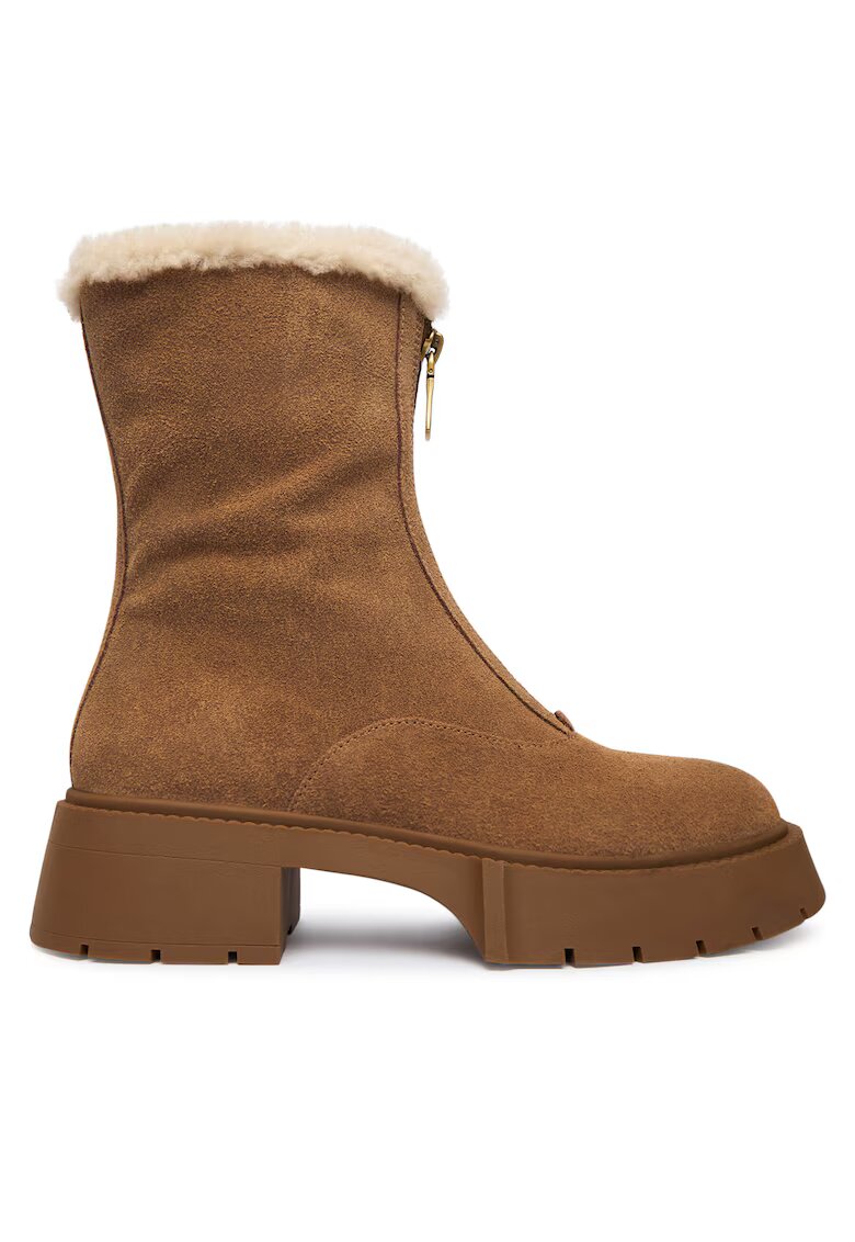 Coach Botine dama CCH85 - Piele naturala - Maro