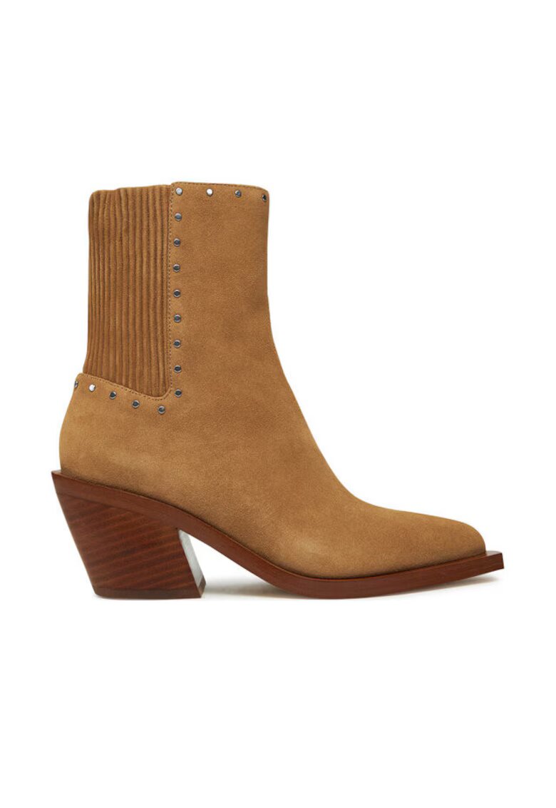 Coach Botine dama CU188 - Piele naturala - Maro - Maro