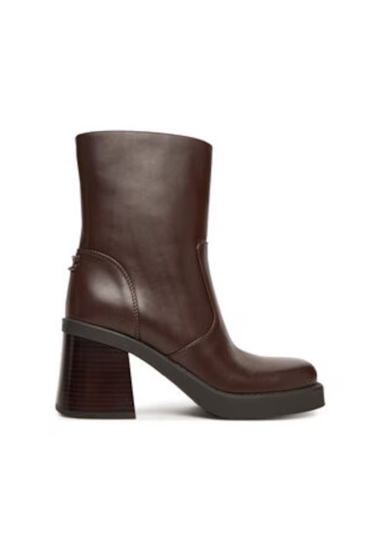 Coach Botine dama - piele naturala - maro