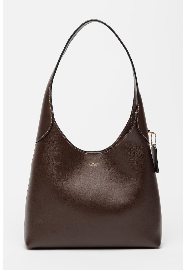 Coach Geanta de piele cu bareta de umar Brooklyn 28 - Maro inchis - 28x28x8