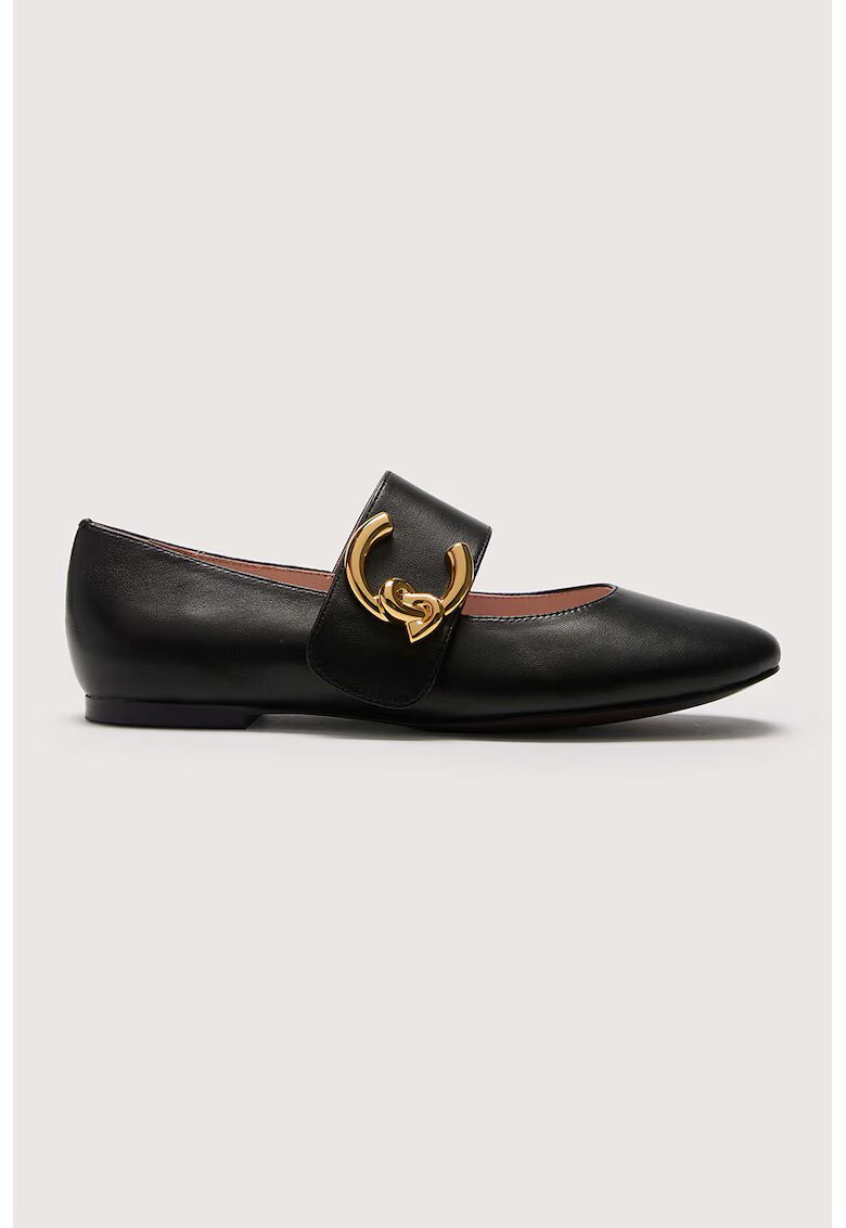 COCCINELLE Balerini Mary Jane din piele C-Me - Negru