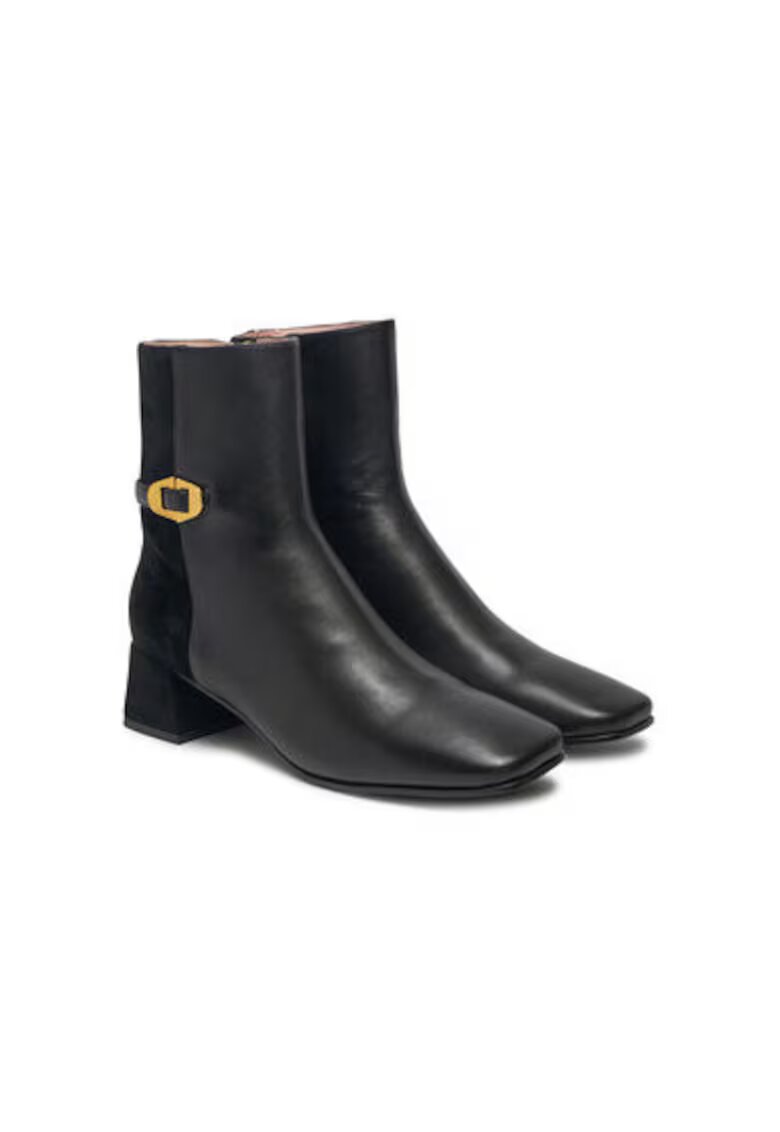 COCCINELLE Botine dama E4 RLI 11 02 01 - Piele naturala - Negru - Negru