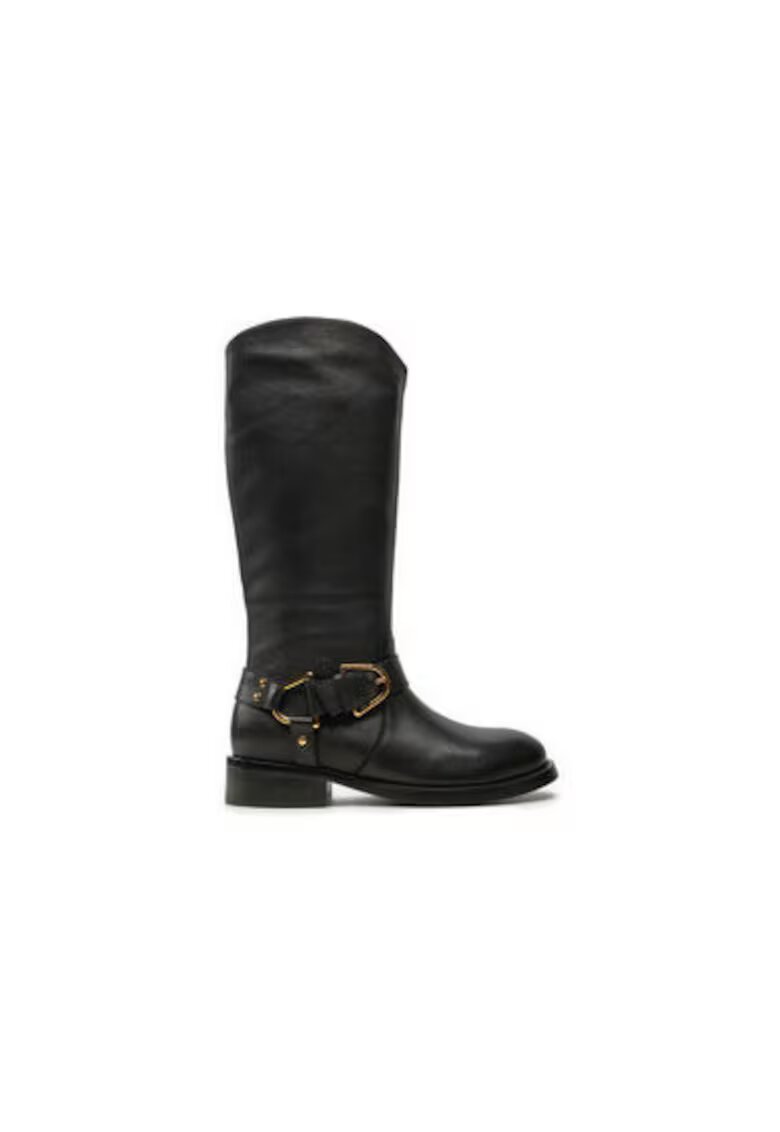 COCCINELLE Cizme dama E4 REJ 15 01 01 - Piele naturala - Negru - Negru