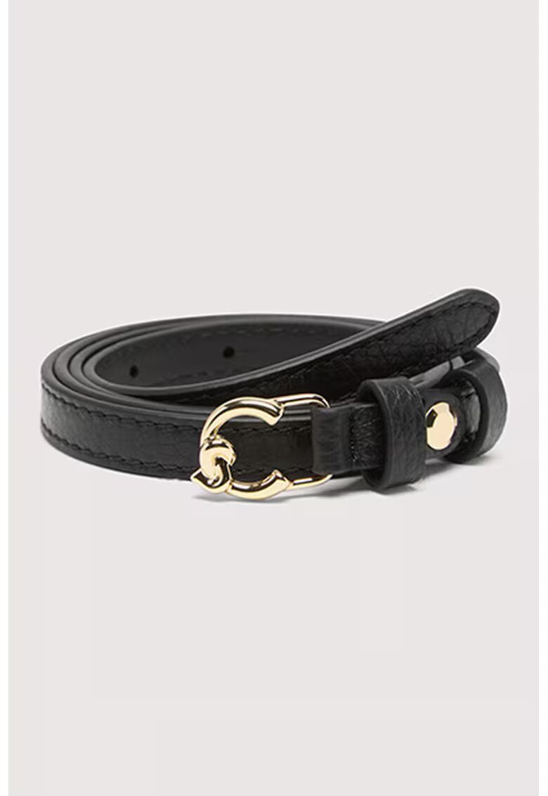 COCCINELLE Curea uni de piele C-Me - Gri antracit