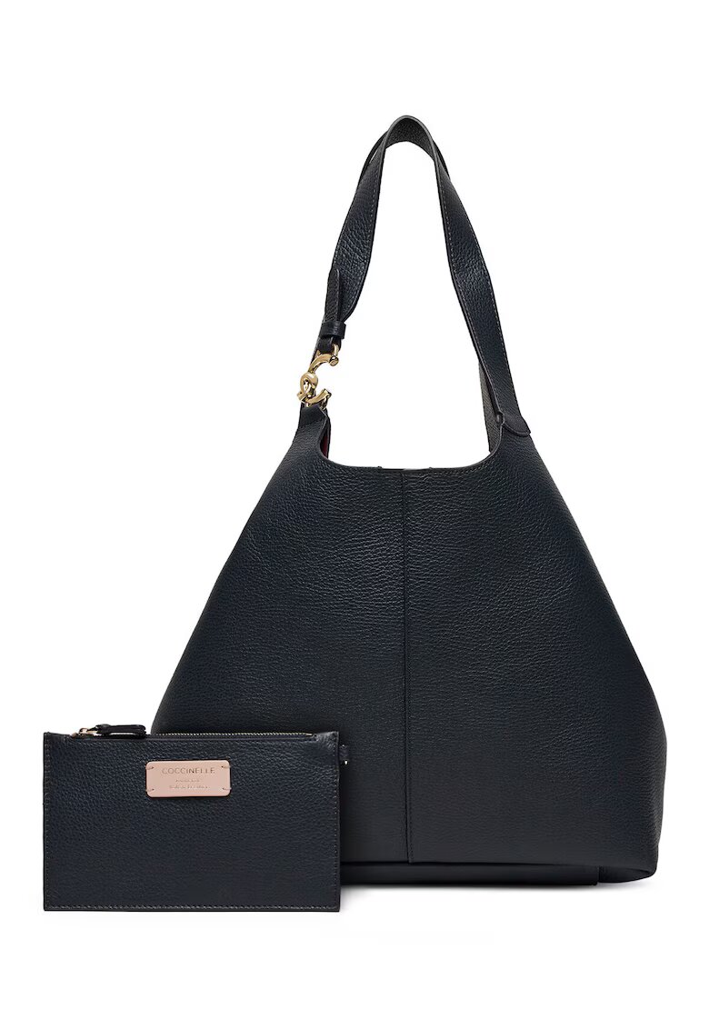 COCCINELLE Geanta dama SHA 11 01 01 B29 - Piele naturala - Bleumarin