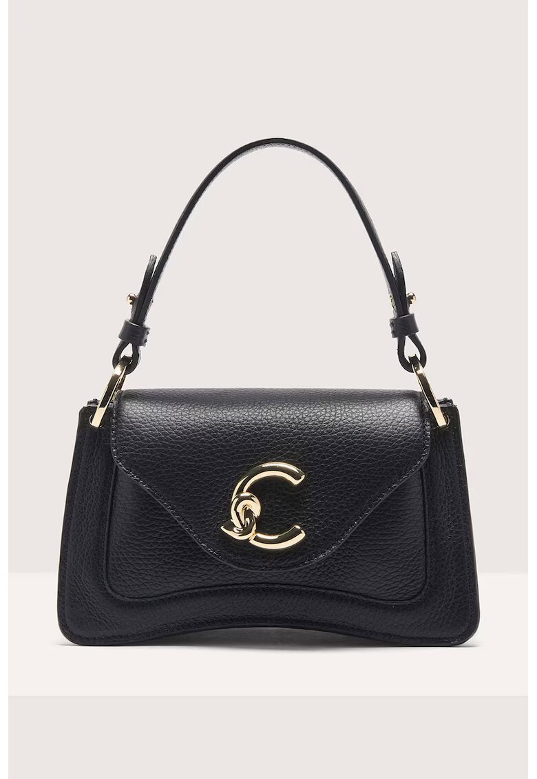 COCCINELLE Geanta din piele cu bareta detasabila de umar C-Me - Negru - 12 x 21 x 6 CM