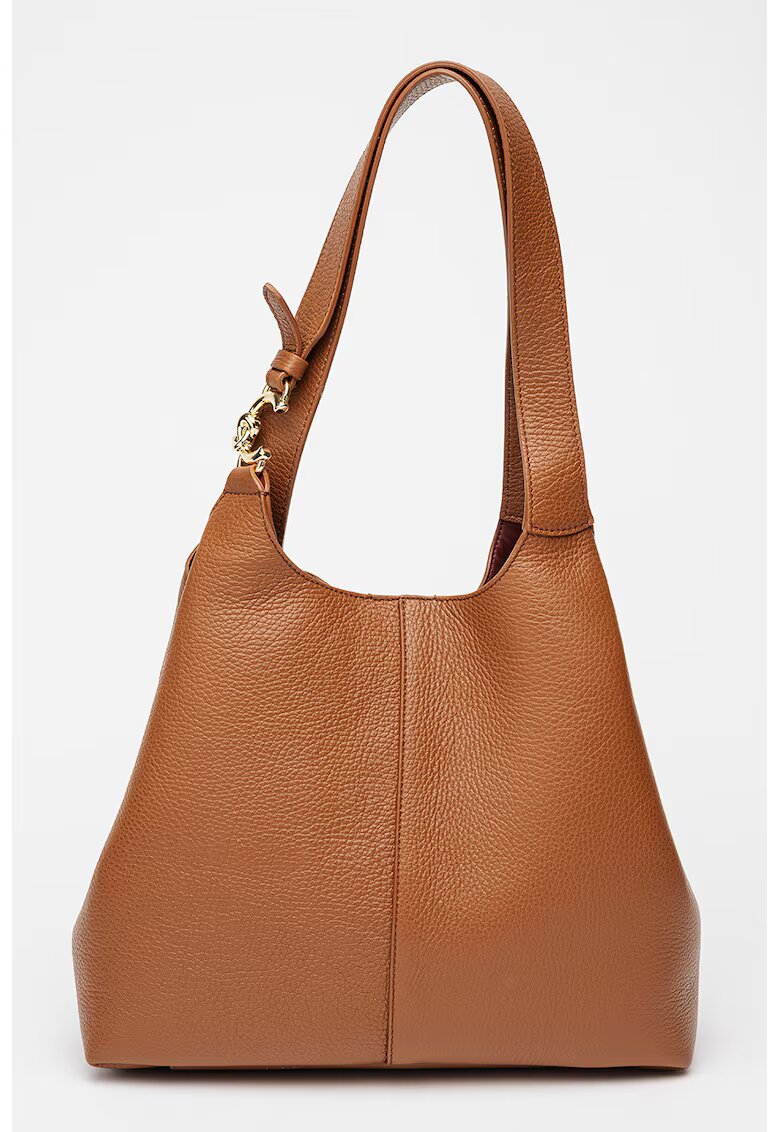 COCCINELLE Geanta tote de piele C-Easy - Maro