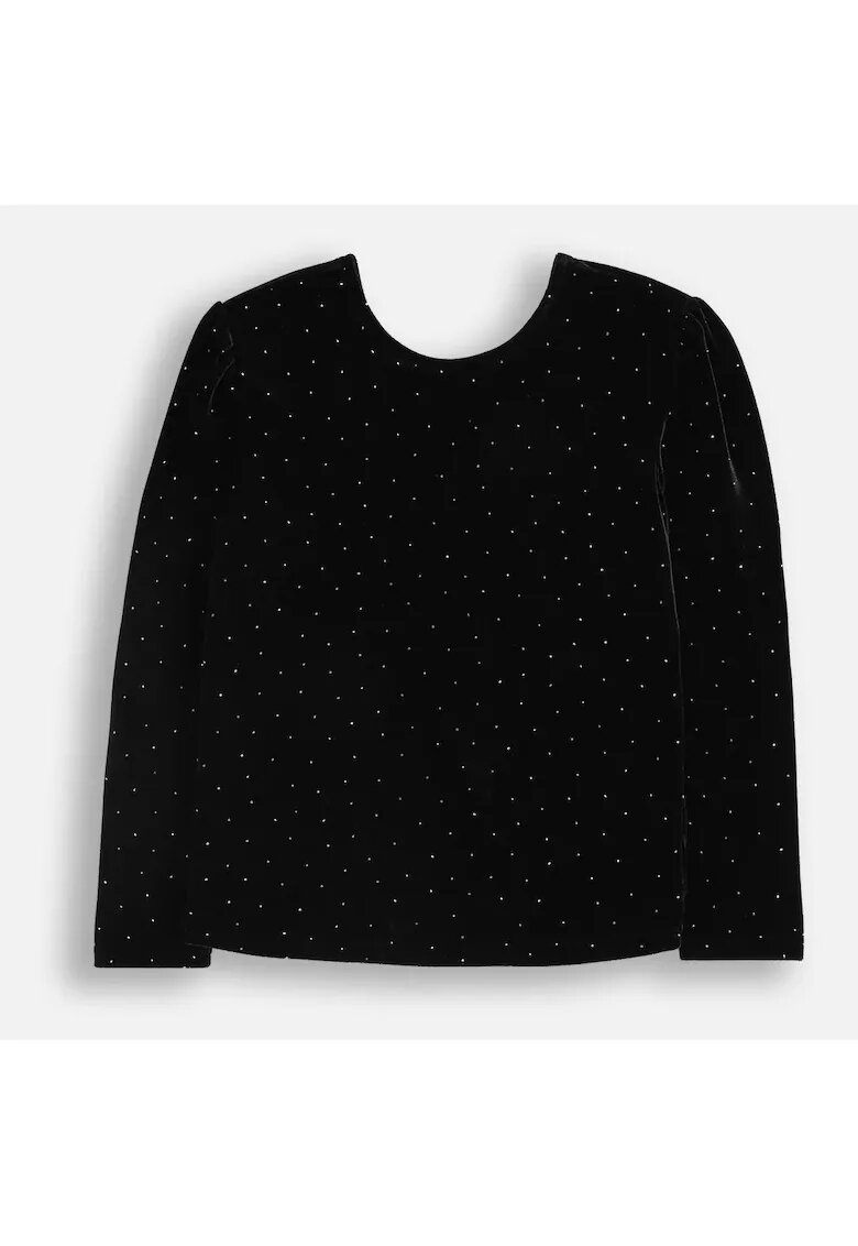Coccodrillo Bluza din catifea cu aplicatii