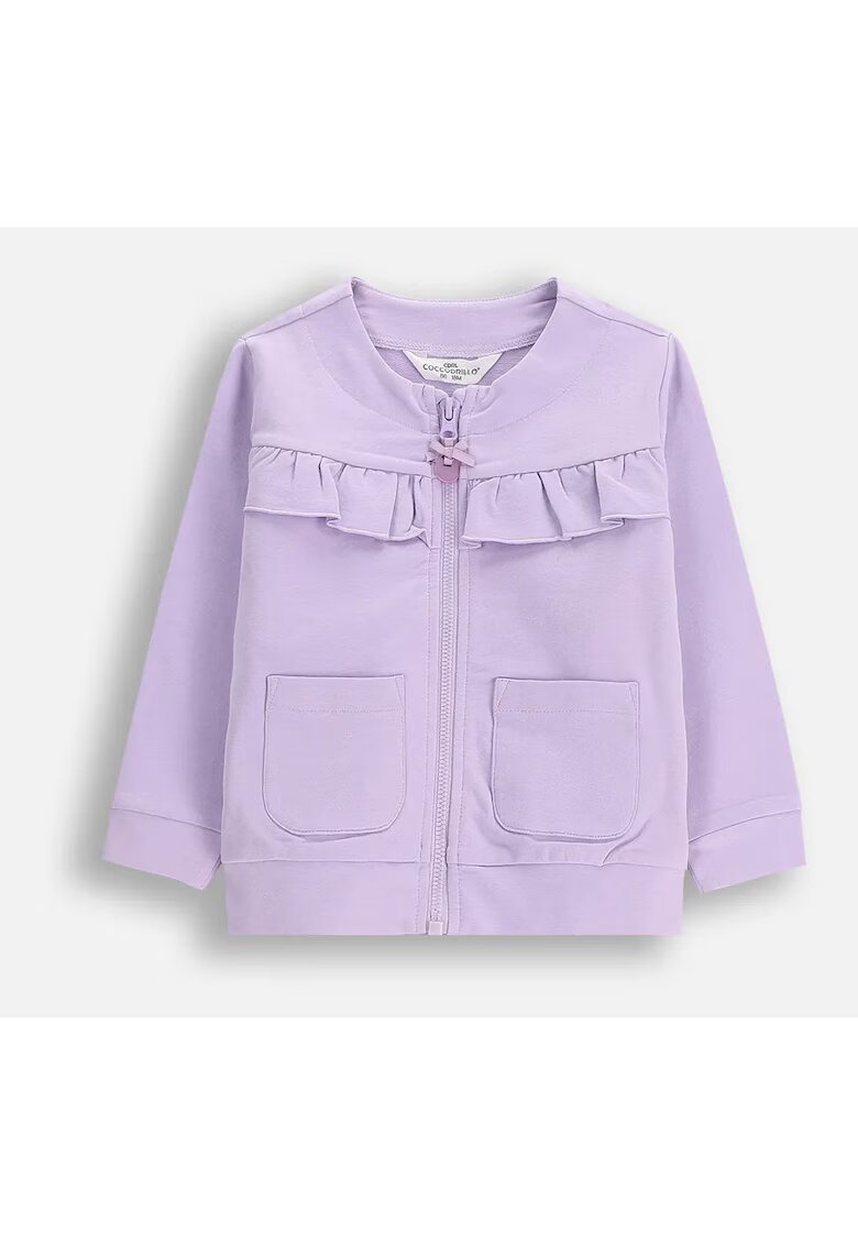 Coccodrillo Bluza sport cu fermoar si volane