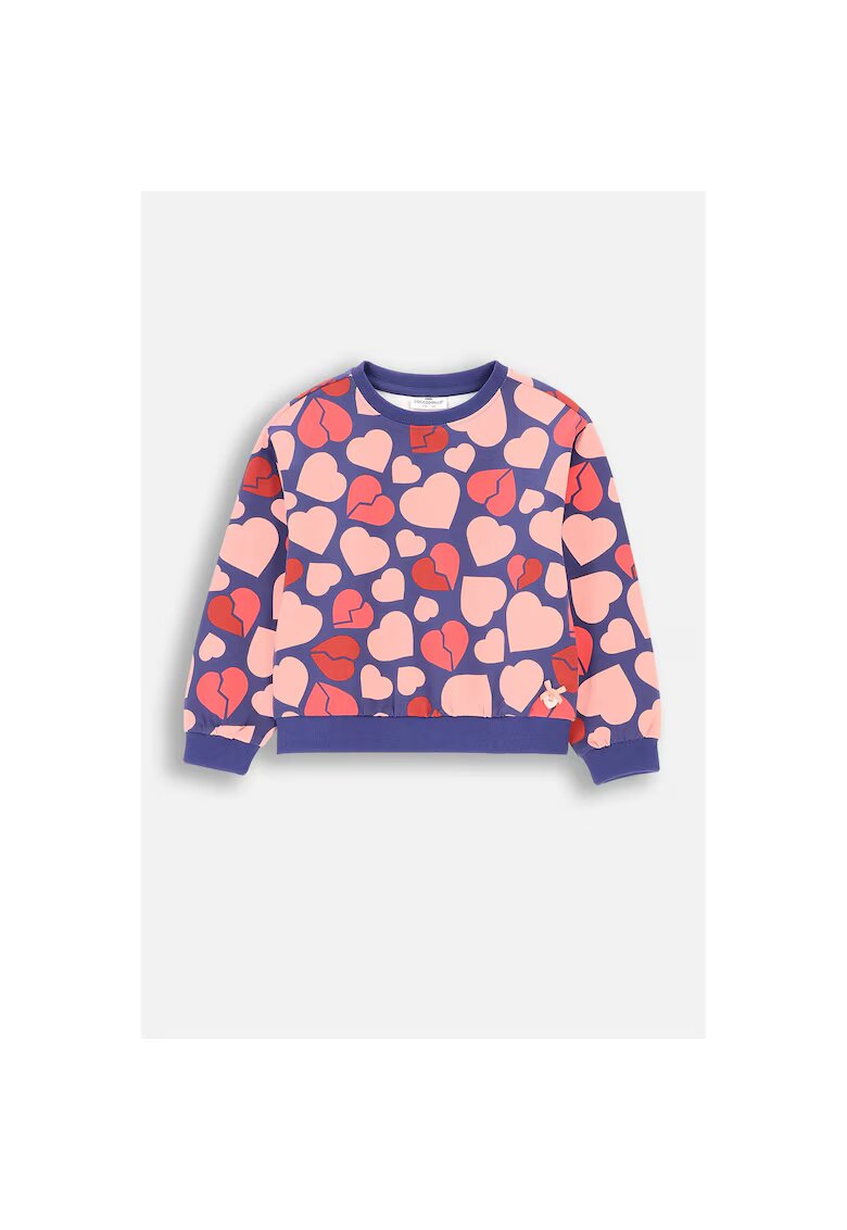 Coccodrillo Bluza sport cu imprimeu cu inimi