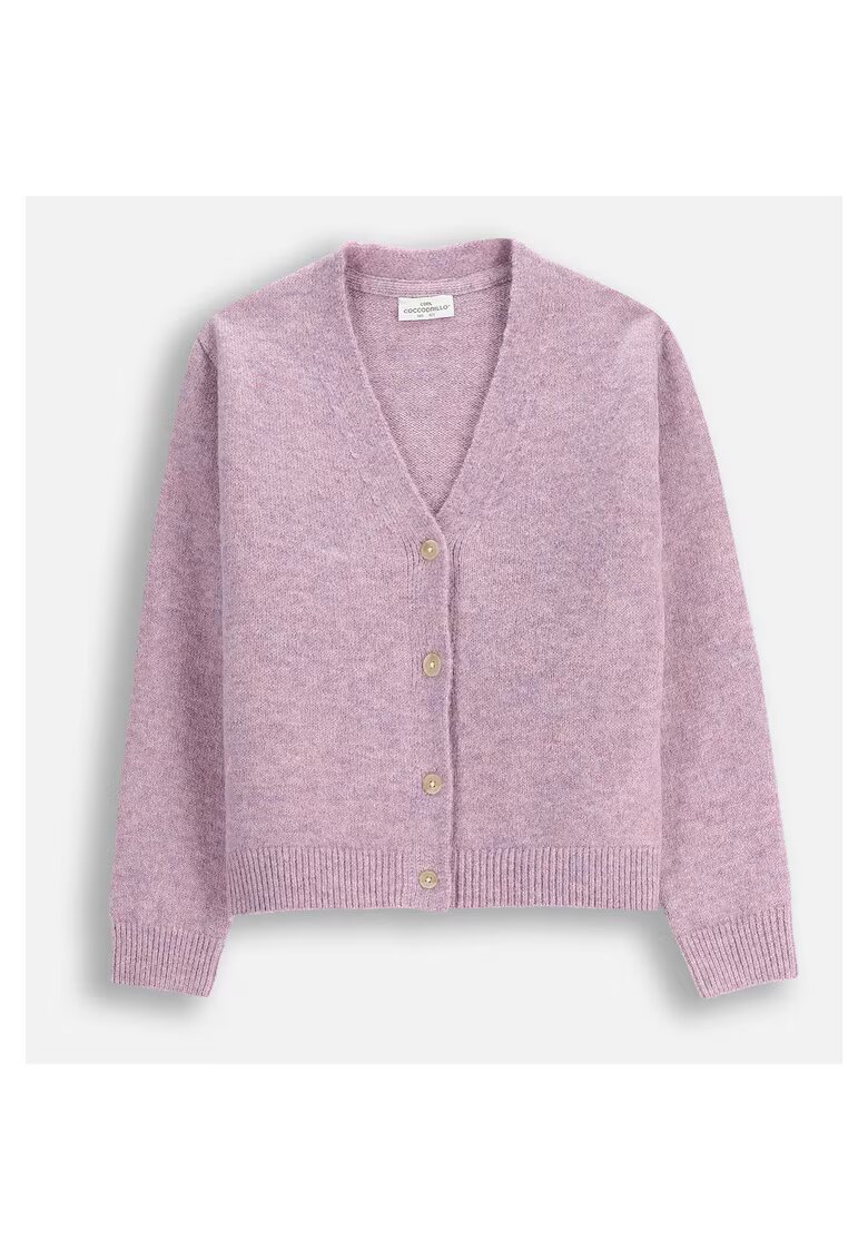Coccodrillo Cardigan cu decolteu in V si maneci cazute