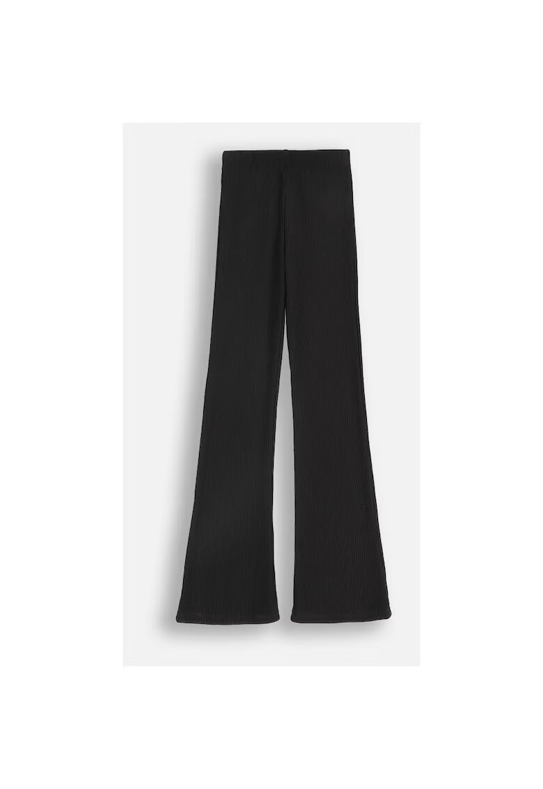 Coccodrillo Colanti cu dungi - crac lung - negru - material moale - pentru fete