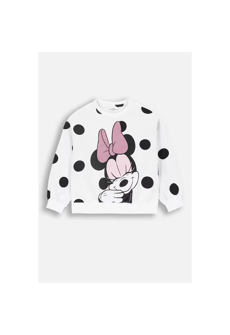 Coccodrillo Hanorac copii - Minnie Mouse - alb - bumbac