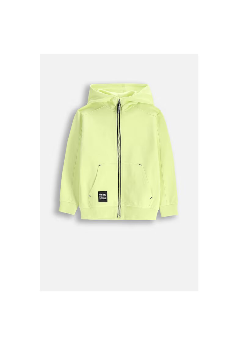 Coccodrillo Hanorac Verde lime cu fermoar - Verde
