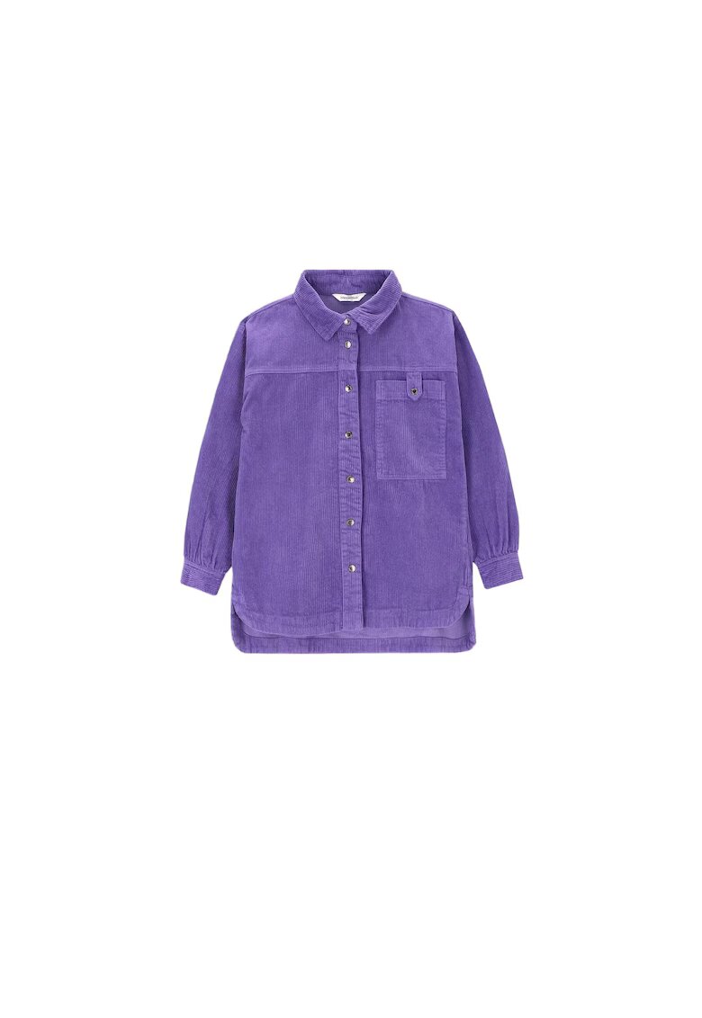 Coccodrillo Jacheta tip camasa fete catifea - violet
