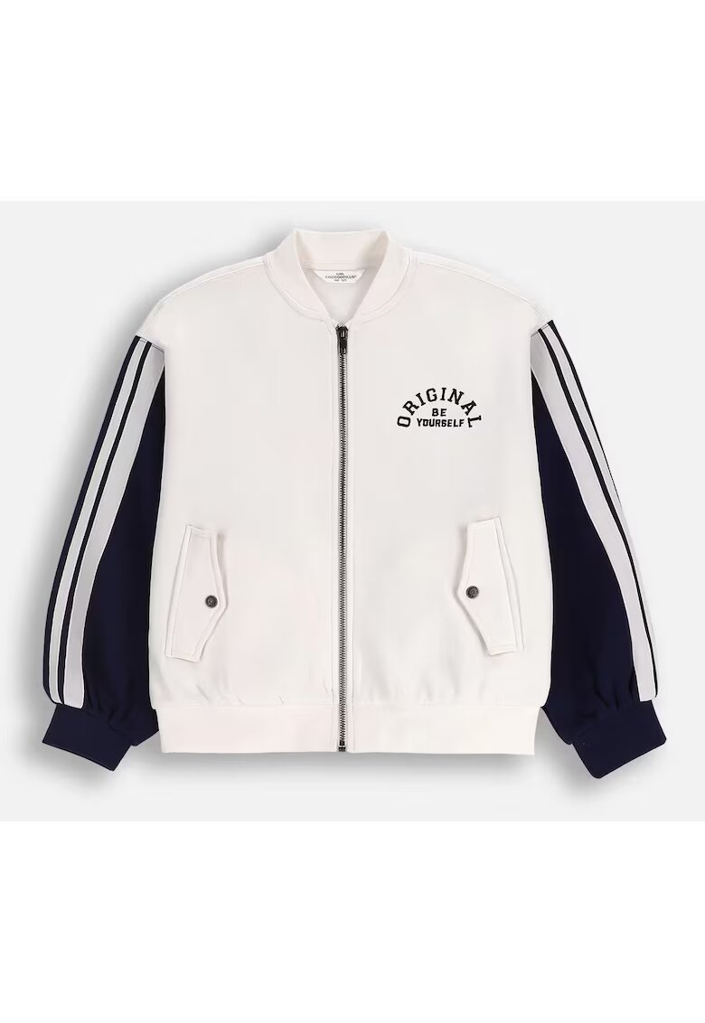 Coccodrillo Jacheta varsity cu maneci colorblock -