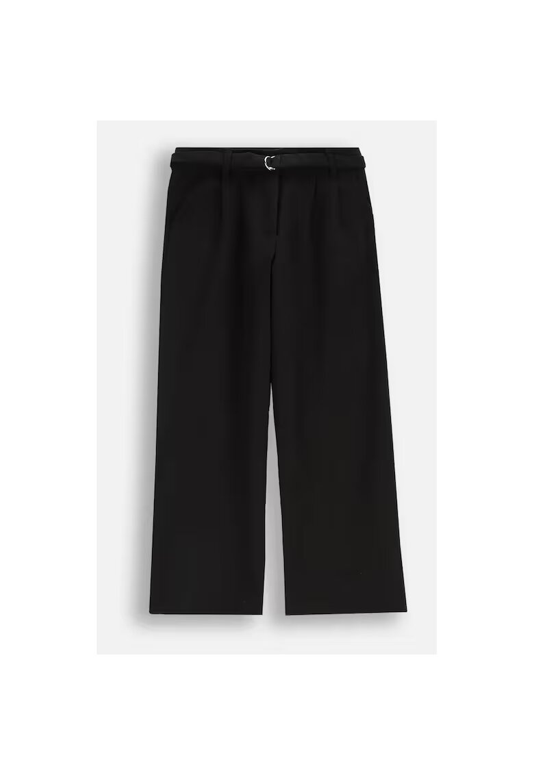 Coccodrillo Pantaloni cu croiala ampla si curea decorativa