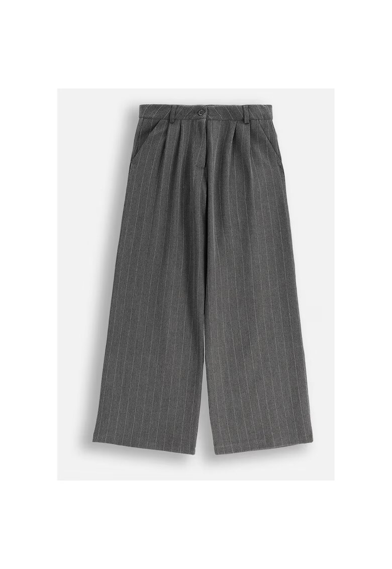 Coccodrillo Pantaloni cu croiala ampla si imprimeu in dungi
