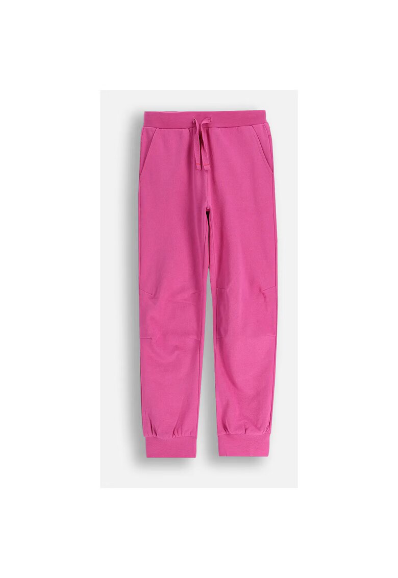 Coccodrillo Pantaloni de trening cu model uni si snur in talie