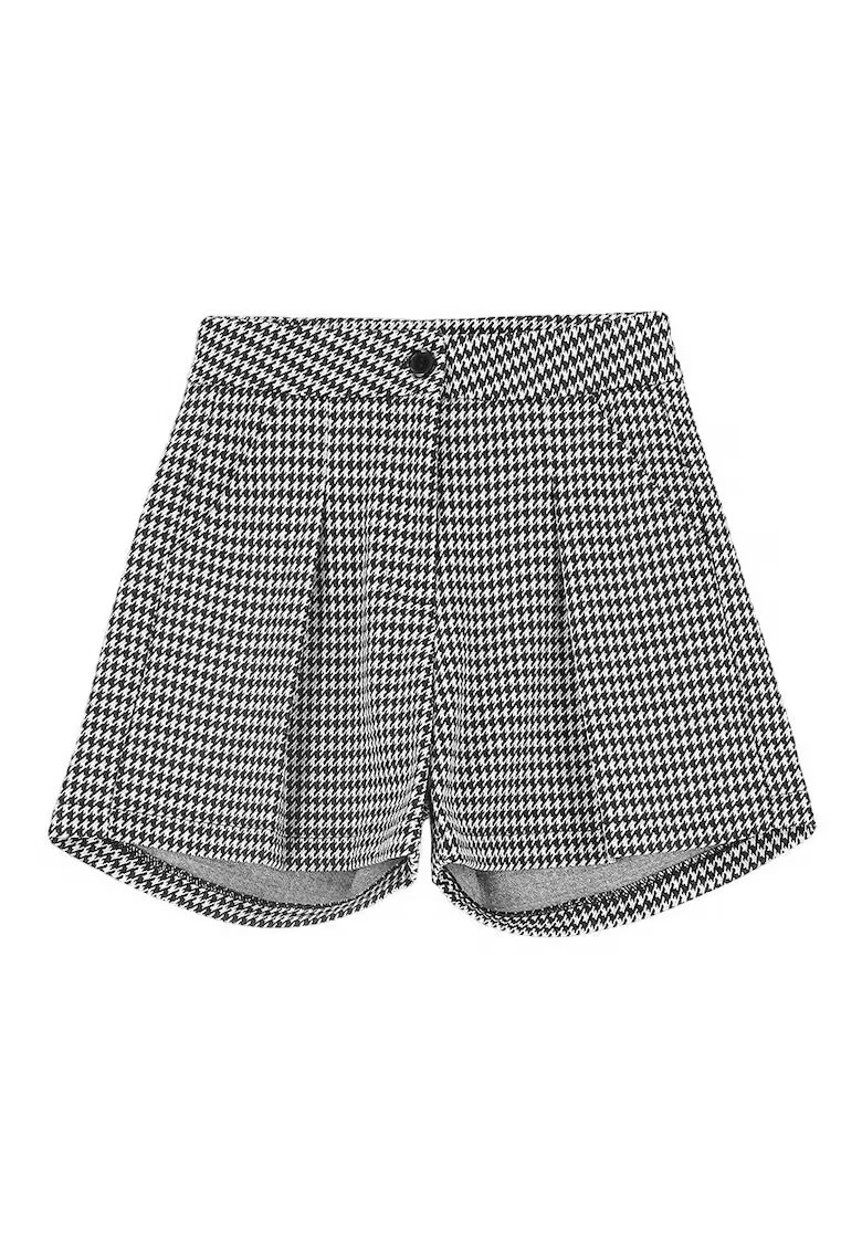 Coccodrillo Pantaloni scurti fete poliester/viscoza/elastan - alb/negru