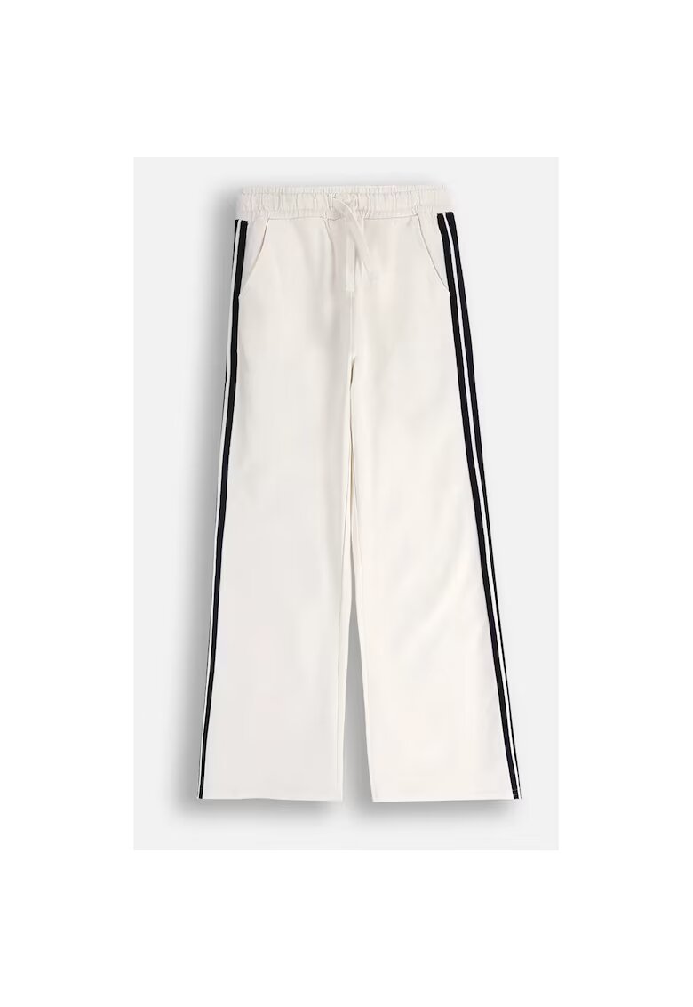 Coccodrillo Pantaloni sport cu benzi contrastante si buzunare oblice