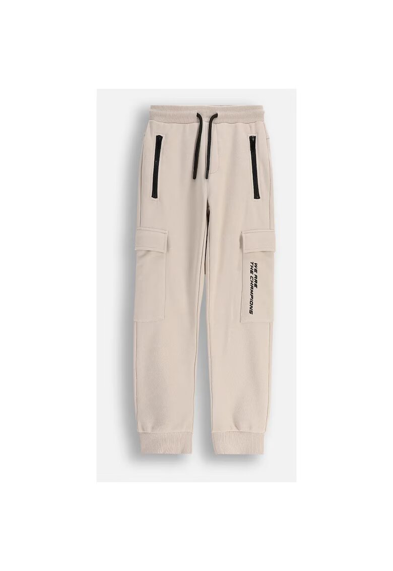 Coccodrillo Pantaloni sport cu buzunare multiple si talie ajustabila -