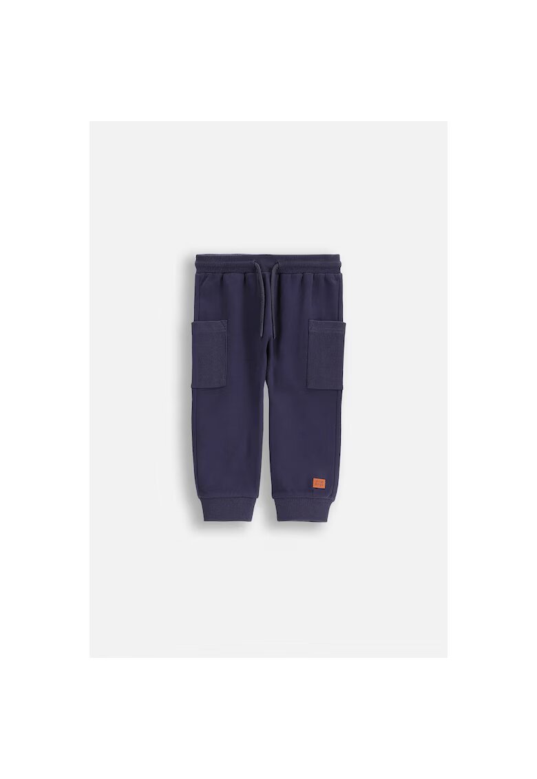 Coccodrillo Pantaloni sport cu talie ajustabila si buzunare aplicate - Bleumarin