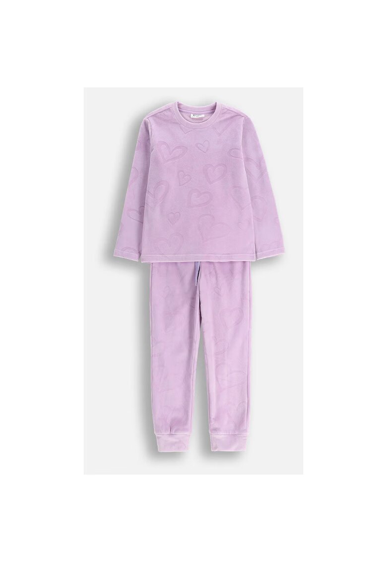 Coccodrillo Pijama cu imprimeu de inimioare