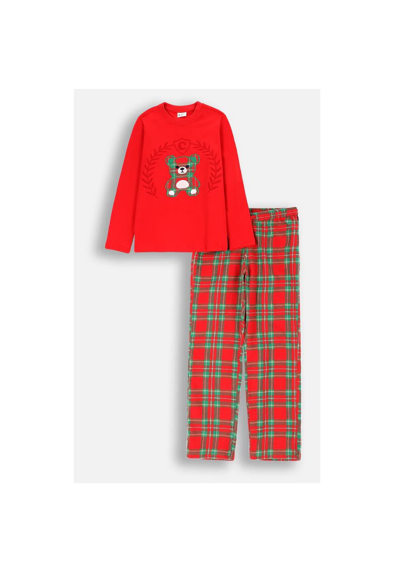 Coccodrillo Pijama din bumbac cu imprimeu