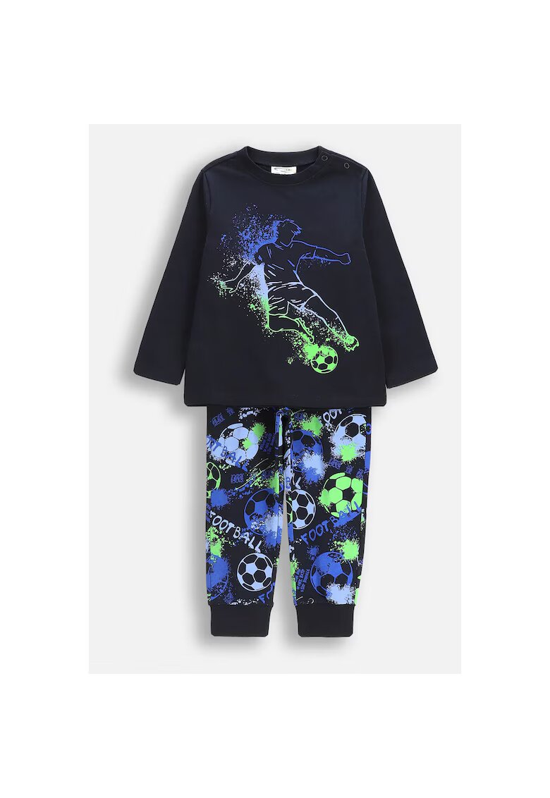 Coccodrillo Pijama din bumbac cu imprimeu multicolor