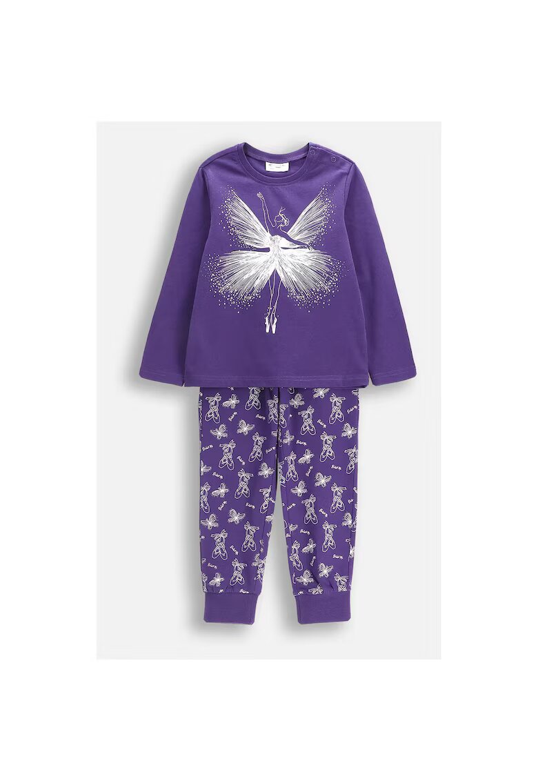 Coccodrillo Pijama lunga din bumbac cu model