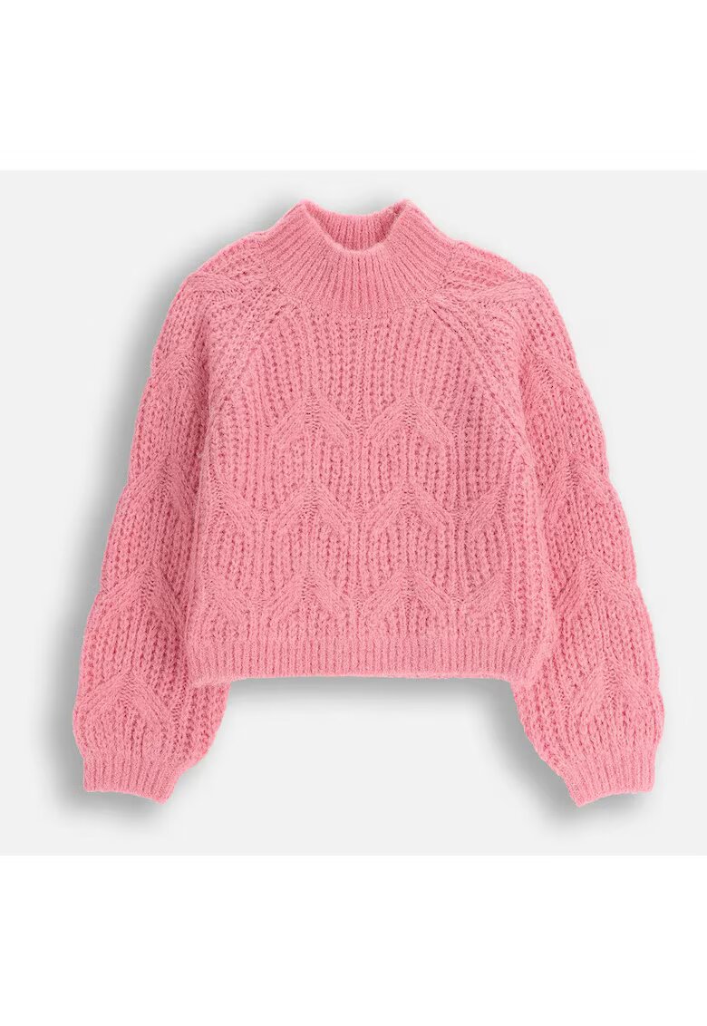 Coccodrillo Pulover cu maneci raglan si guler mediu
