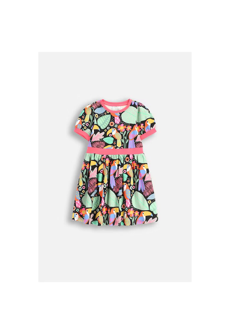 Coccodrillo Rochie evazata cu motive tropicale