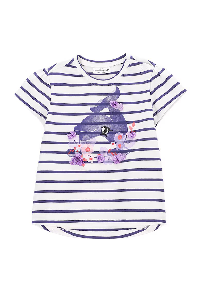 Coccodrillo Tricou fete WC5143201HGN - Bumbac/Elastan - Mov - Mov