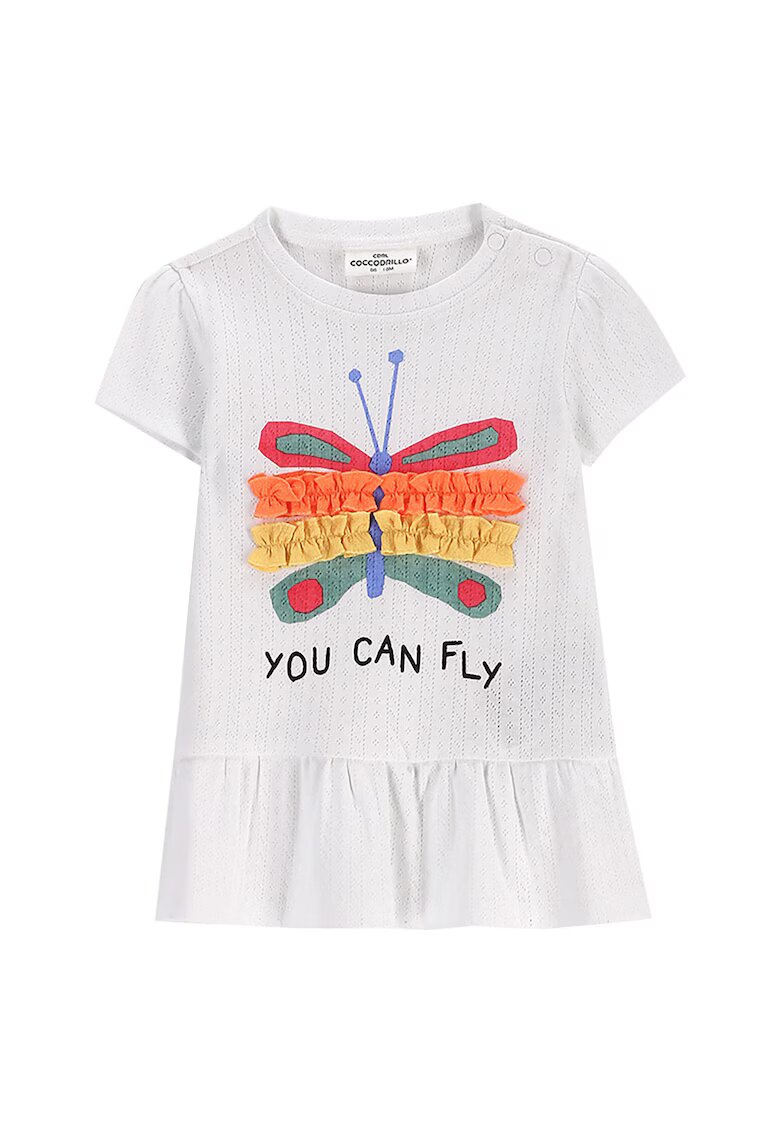 Coccodrillo Tricou fete WC5143201TGN - Bumbac - Alb - Alb