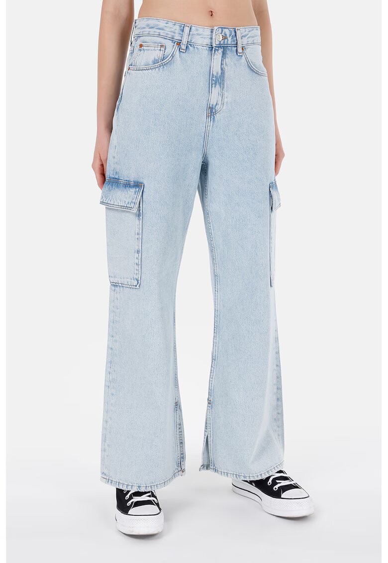 COLINS Blugi cargo - Albastru pastel