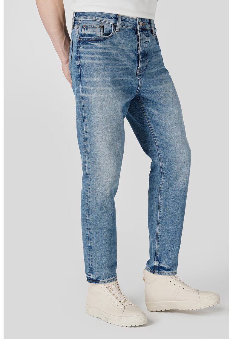 COLINS Blugi crop conici - Albastru deschis
