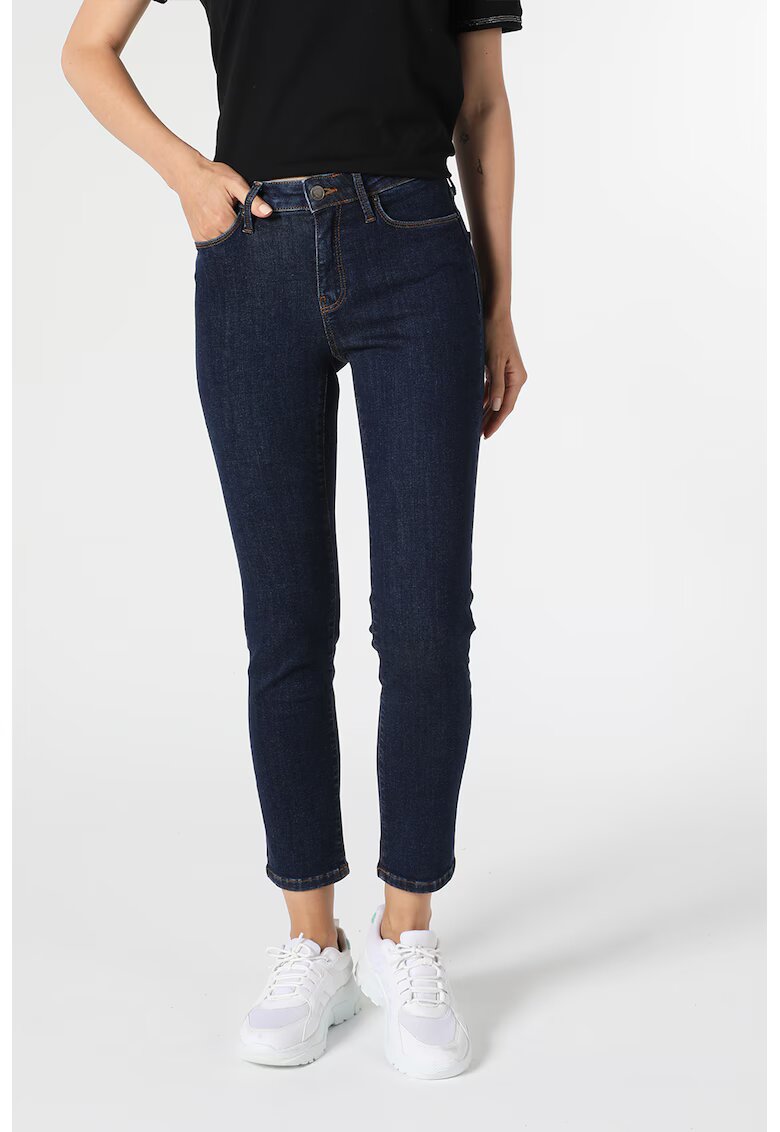COLINS Blugi crop cu 5 buzunare - Bleumarin