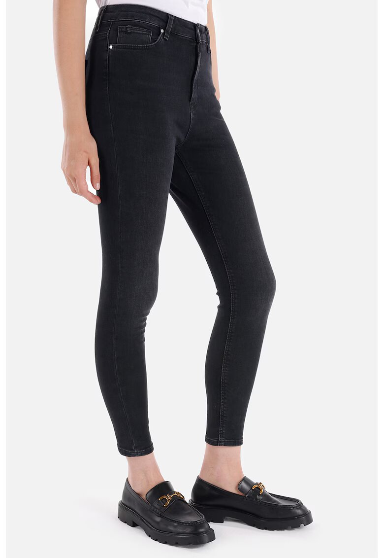 COLINS Blugi crop slim fit - Negru